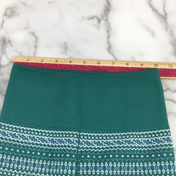 Fabletics Legging Womens XS 4 Green High-Waisted Seamless Fair Isle Dark Jade - Picture 13 of 15